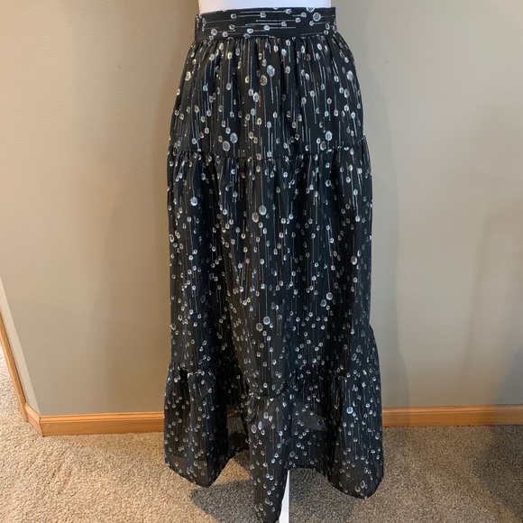 Black & Silver Portia Skirt by Sabina Musayev - Picture 7 of 13